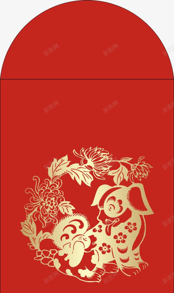 新年红包上的图案png免抠素材_88icon https://88icon.com 免抠图 小狗 效果图 红包 花纹 装饰图 装饰画