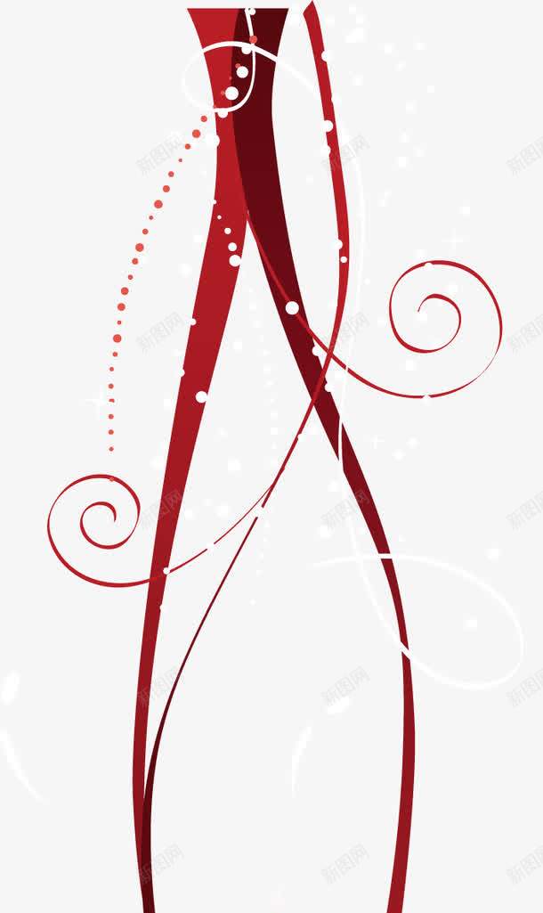 古风红色线条白色圆点装饰png免抠素材_88icon https://88icon.com 古风 圆点 白色 红色 线条 装饰