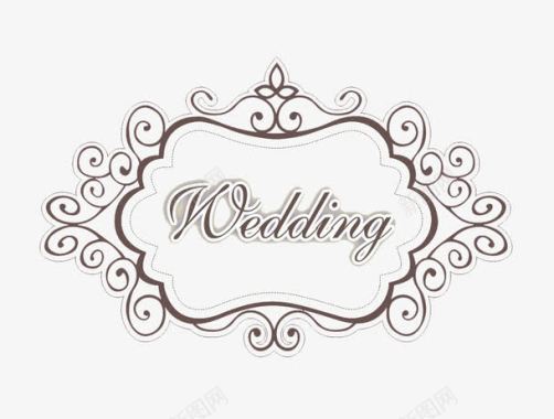 矢量婚礼logowedding牌图标图标