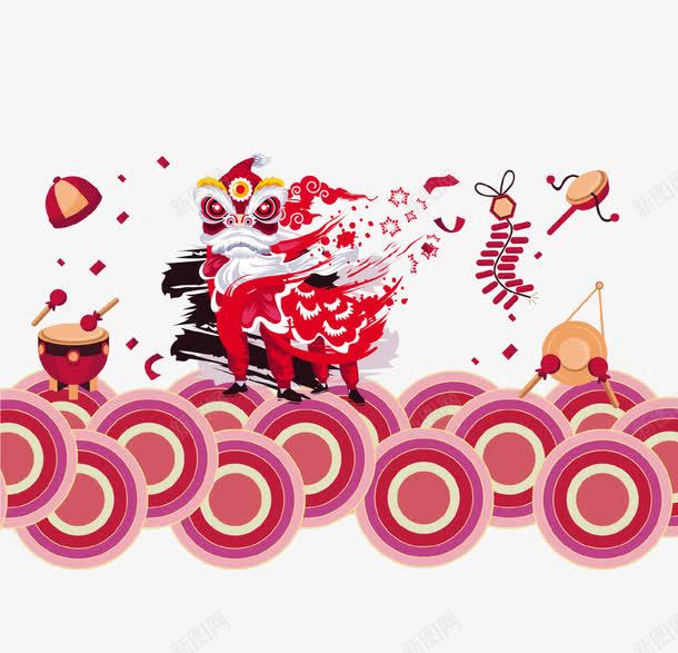 卡通新年瑞兽吉祥png免抠素材_88icon https://88icon.com 中国风 吉祥如意 新年 新气象 瑞兽 祥云 节日 过年