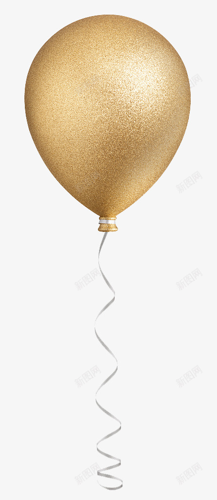 一个金色的气球png免抠素材_88icon https://88icon.com 气球 玩具 金气球 金色 闪亮