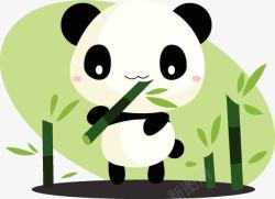 吃竹子熊猫吃竹子高清图片
