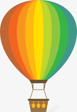 气球扁平游乐园扁平热气球项目矢量图高清图片