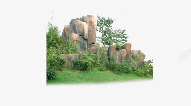 山水风景png免抠素材_88icon https://88icon.com 园林 室外 山水风景 石头 花儿 装饰