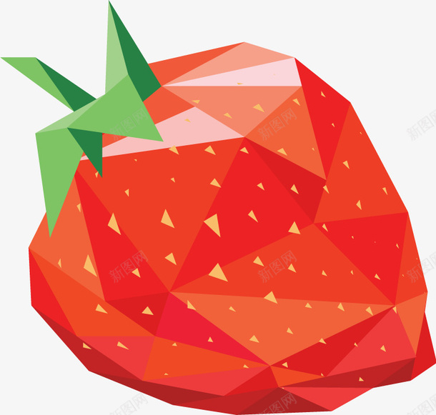 马赛克草莓png免抠素材_88icon https://88icon.com 几何图形画 几何图水果 创意水果 红色 草莓 马赛克水果