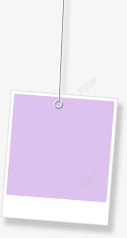 紫色卡通悬挂展板素材