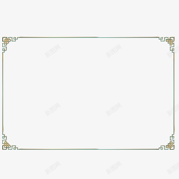 黄色复古边框矢量图eps免抠素材_88icon https://88icon.com 回形纹 复古 扁平 线条 花边 装饰 边框 黄色 矢量图