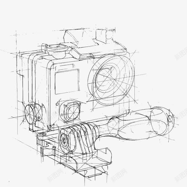 手绘工业透视图草稿png免抠素材_88icon https://88icon.com 工业用品 房子透视 手绘图 透视图 透视线条 透视草稿