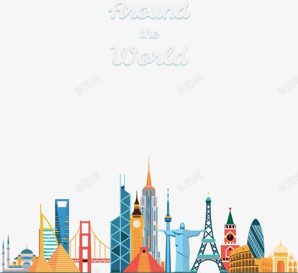 建筑特色世界旅游png免抠素材_88icon https://88icon.com 世界旅游 国内外旅游 地标 地标建筑 埃及 埃及金字塔巴黎埃菲尔铁塔 巴西 巴黎 建筑 建筑特色 彩色高塔 旅游 旅游社 旅游社宣传 旅行 美国 美国风情 英国大本钟