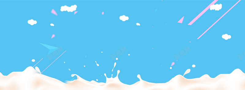 益生菌海报jpg设计背景_88icon https://88icon.com PSD分层 云朵 全屏海报轮播图 包装 天猫 海报banner 淘宝 牛奶 益生菌 益生菌压片糖果 蓝色背景