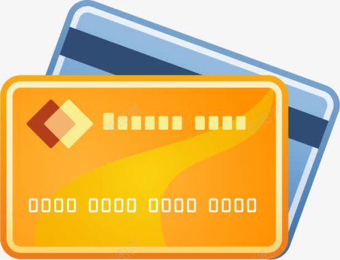 信用卡黄色信用卡矢量图图标图标