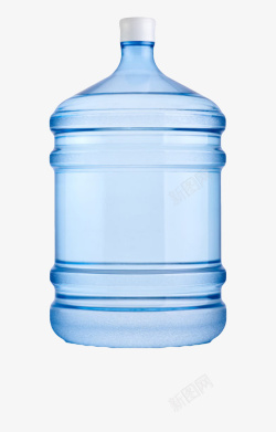 蓝色解渴家庭装塑料瓶饮用水实物素材