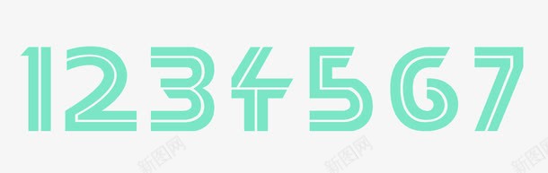 薄荷绿png免抠素材_88icon https://88icon.com 1 2 3 4 5 6 7 1234567 数字 薄荷绿 薄荷绿1234567 阿拉伯数字