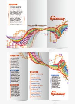 产品排版模块3折页广告模板矢量图高清图片