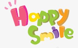 快乐的英文单词快乐的笑容高清图片
