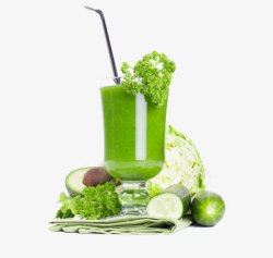 果汁机免抠素材绿色果汁高清图片