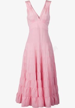 粉色长裙素材