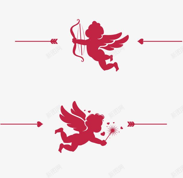 丘比特之箭png免抠素材_88icon https://88icon.com 小丘比特 海报底纹 爱心发射 爱情 相亲海报 红色 贺卡 遇见 遇见爱