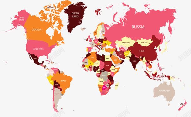 粉红系拼图世界地图png免抠素材_88icon https://88icon.com 世界地图 地图 拼图 拼图地图 矢量png 矢量拼接地图 粉红系