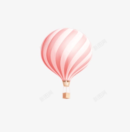 淡粉色的热气球png免抠素材_88icon https://88icon.com 卡通 淡粉色 热气球 白色