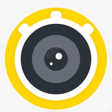 logo设计黄色手绘秒拍视频logo图标图标