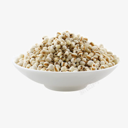 杂粮薏米堆积高起的薏米高清图片