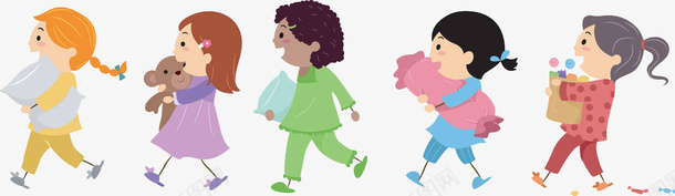 排着队的可爱小孩png免抠素材_88icon https://88icon.com 卡通人物 可爱儿童 小孩儿童 手绘平面 排队排列 水彩画