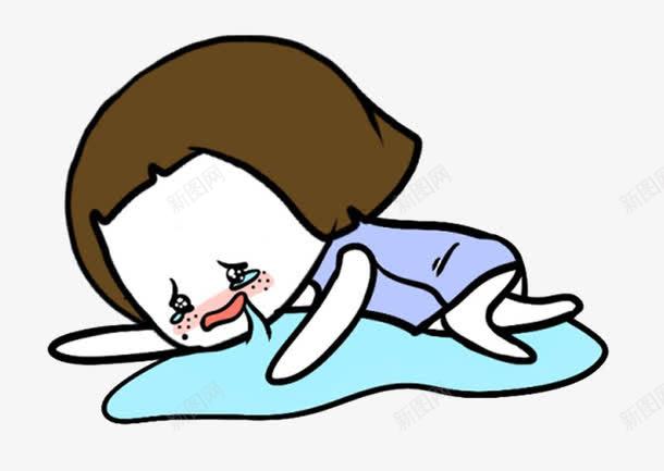 女孩委屈大哭表情png免抠素材_88icon https://88icon.com 哭泣 委屈表情 平面 设计