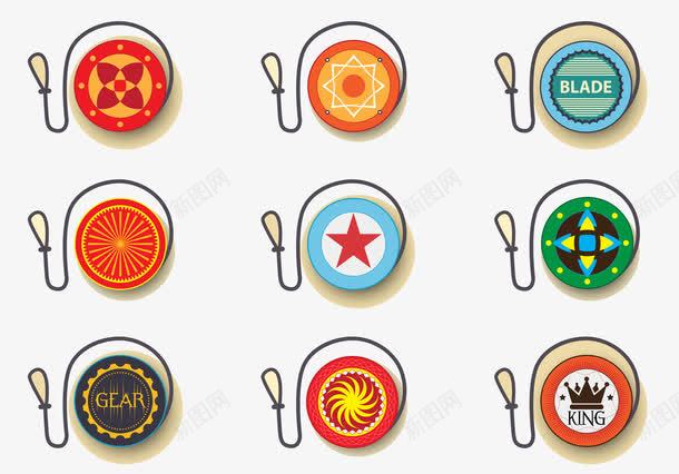 悠悠球九宫图png免抠素材_88icon https://88icon.com 九宫图 九宫格 九张彩图 彩色九宫图 悠悠球 数字九