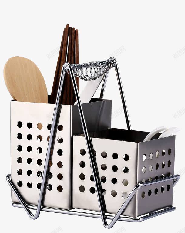厨房设备png免抠素材_88icon https://88icon.com 不锈钢 厨具 套装 方形 沥水笼 筷子 餐具