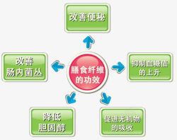 膳食结构膳食纤维的功效高清图片