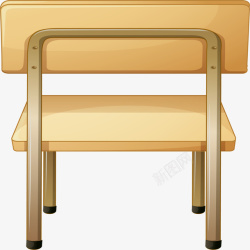 学生小椅子木椅子矢量图素材