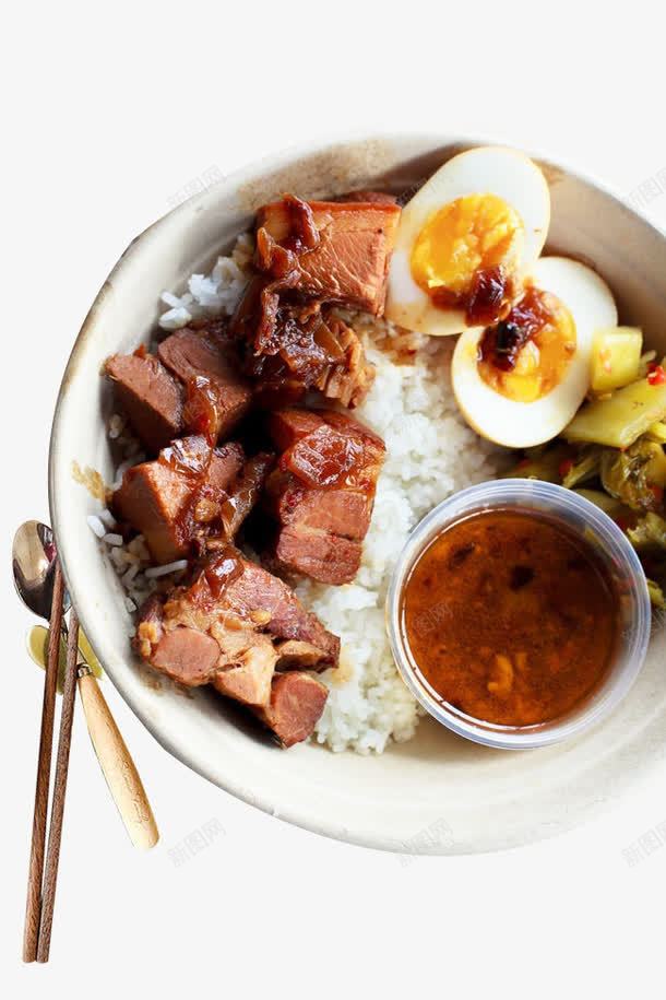 叉烧卤肉饭png免抠素材_88icon https://88icon.com 卤肉 叉烧 叉烧饭 套餐饭 饭 鸡蛋