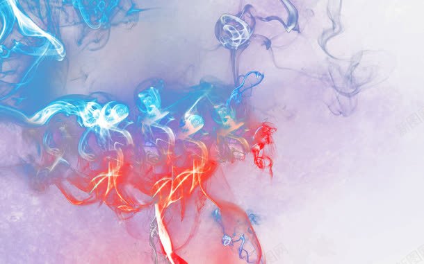 梦幻烟雾png免抠素材_88icon https://88icon.com 光效 海报素材 烟雾 烟雾萦绕 红蓝碰撞 背景素材