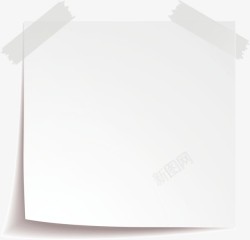翻页纸素材白色漂亮卷角高清图片