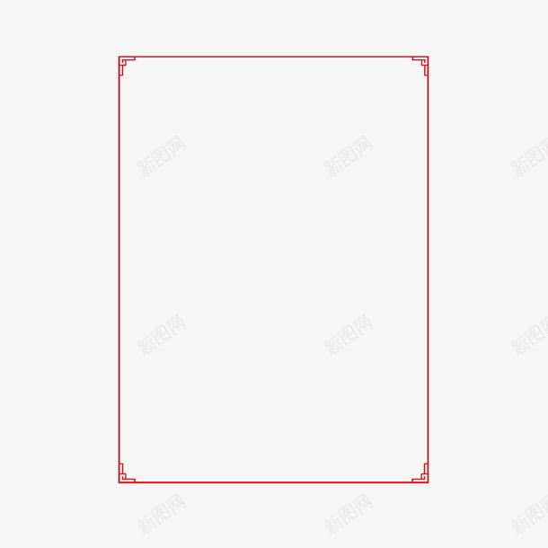 红色边框png免抠素材_88icon https://88icon.com 古代漏窗 古风 方形 简约