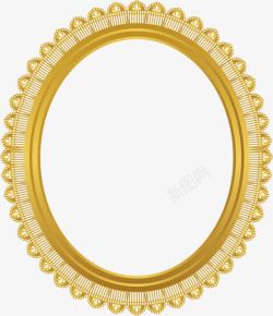 珍珠圆形珍珠花边椭圆形相框高清图片