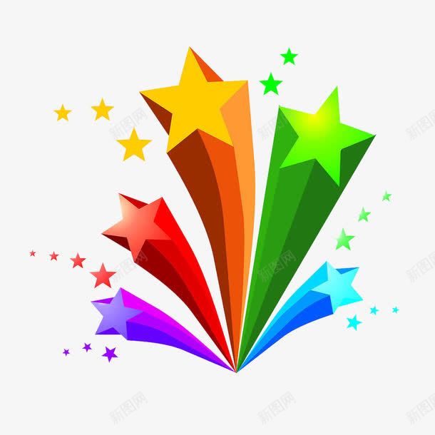 节日小星星png免抠素材_88icon https://88icon.com 三色图 散射的 星星 节日 节日小星星免抠 节日小星星免抠png 装饰 黄红绿蓝紫色