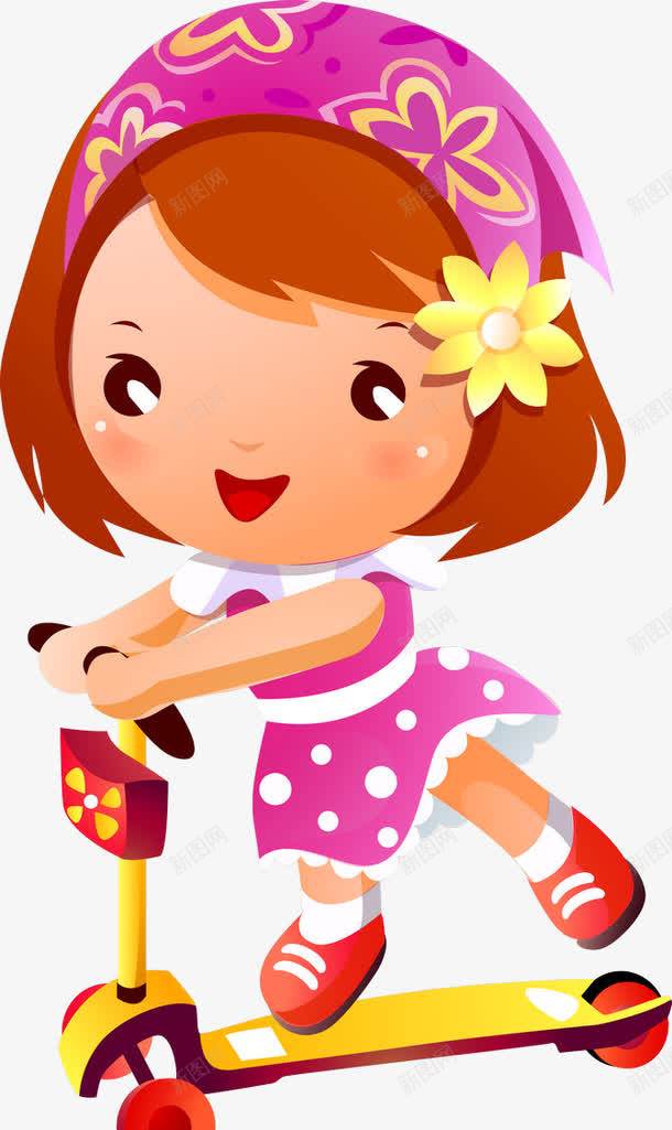 玩滑板的小女孩png免抠素材_88icon https://88icon.com 体育活动 儿童 卡通 学生 小孩 小朋友 插画 滑板 运动
