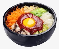韩国拌饭韩国石锅拌饭高清图片