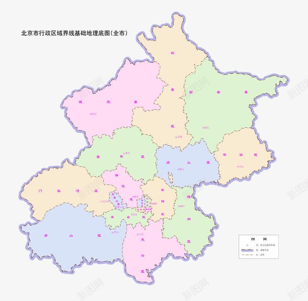 北京市行政区域界限地理地图png免抠素材_88icon https://88icon.com 北京地图 北京市 地图 界限 行政区域