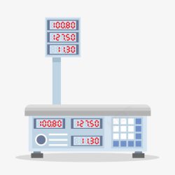 矢量电子秤电子秤高清图片