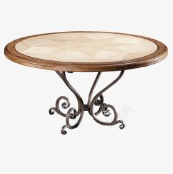 美式铁艺餐桌3d家具手绘桌子茶几高清图片