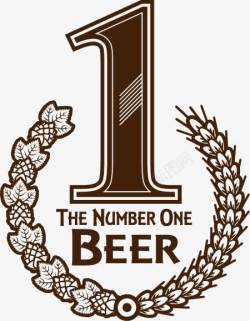 纯啤啤酒标签高清图片
