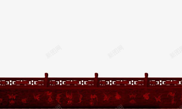 护栏png免抠素材_88icon https://88icon.com 古建筑 喜庆 围墙 城楼防护 护栏 红色