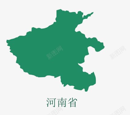 绿色河南省版块图标图标