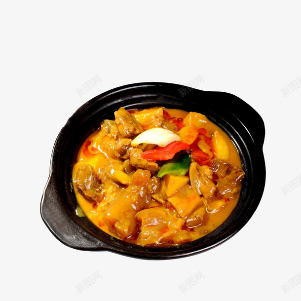 实物咖喱鸡肉png免抠素材_88icon https://88icon.com 印度咖喱 咖喱鸡肉 沙锅 美食 饭店菜品