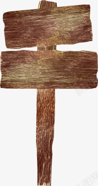 田园花器实物复古木头路牌木牌图标图标