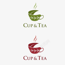 茶饮料广告素材茶叶茶杯卡通高清图片