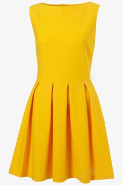 橘色衣服黄色的连衣裙高清图片